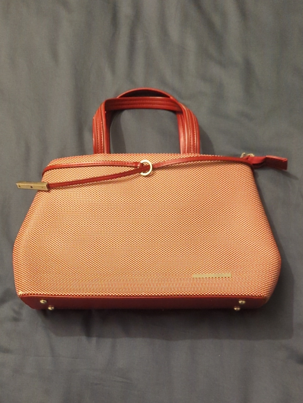 Caidi Door Structured Coral Red Women’s Top-Handle Bag - Like New